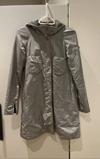 Cappotto Swiss Chriss grigio argento con cappuccio taglia L