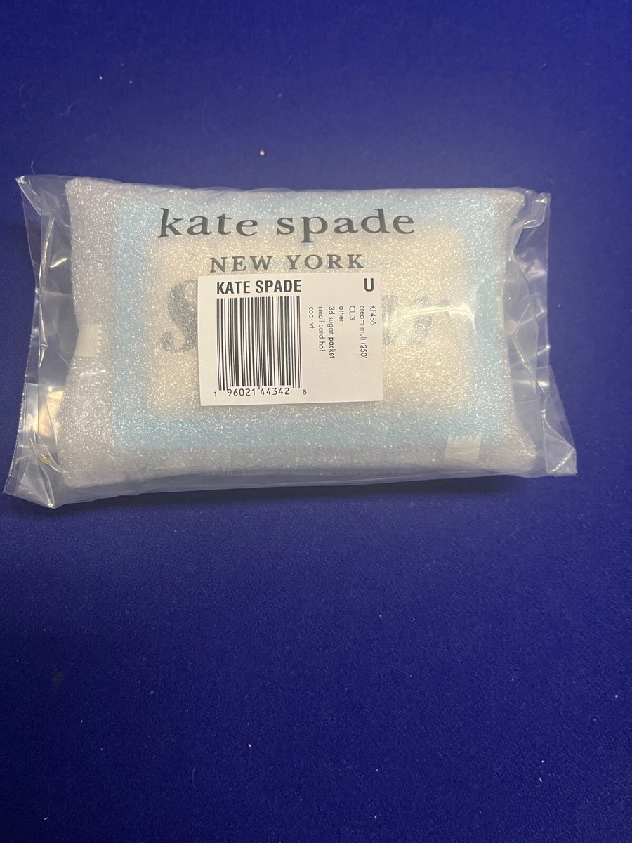 Kate Spade Coffee Break 3D Sugar Packet Small Card Holder