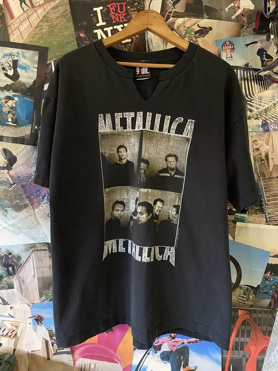 Vintage 1999 Metallica Tour T Shirt Black Men's size XL Giant Tag