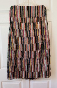 eloquii fringe strapless dress