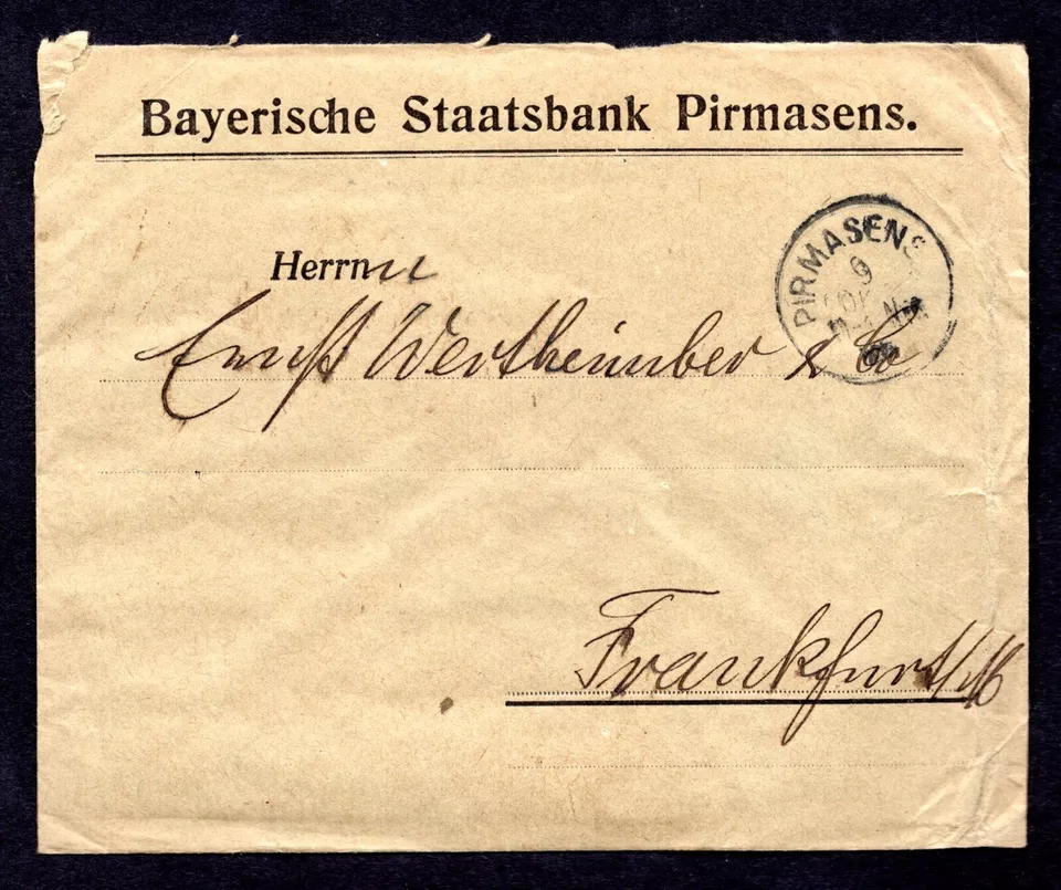 GERMANY 1923 INFLATION COVER FRANKED MI. #288(x26) TOP MARGIN BLOCK - Image 2 of 2