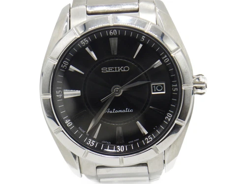 SEIKO Presage Black Dial Date Automatic Stainless Steel Band Watch
