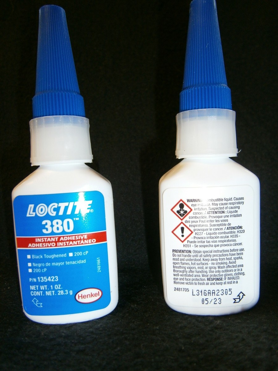 Loctite 380 Black Max Instant Adhesive 1oz.(28.3g) Date-05/23 USA  