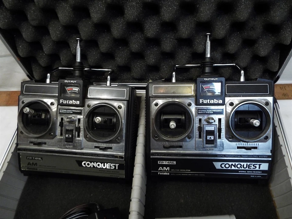 Pr Futaba Conquest FP-T4NL Aircraft AM Transmitters Radio Control Pad Controller - Image 2 of 4