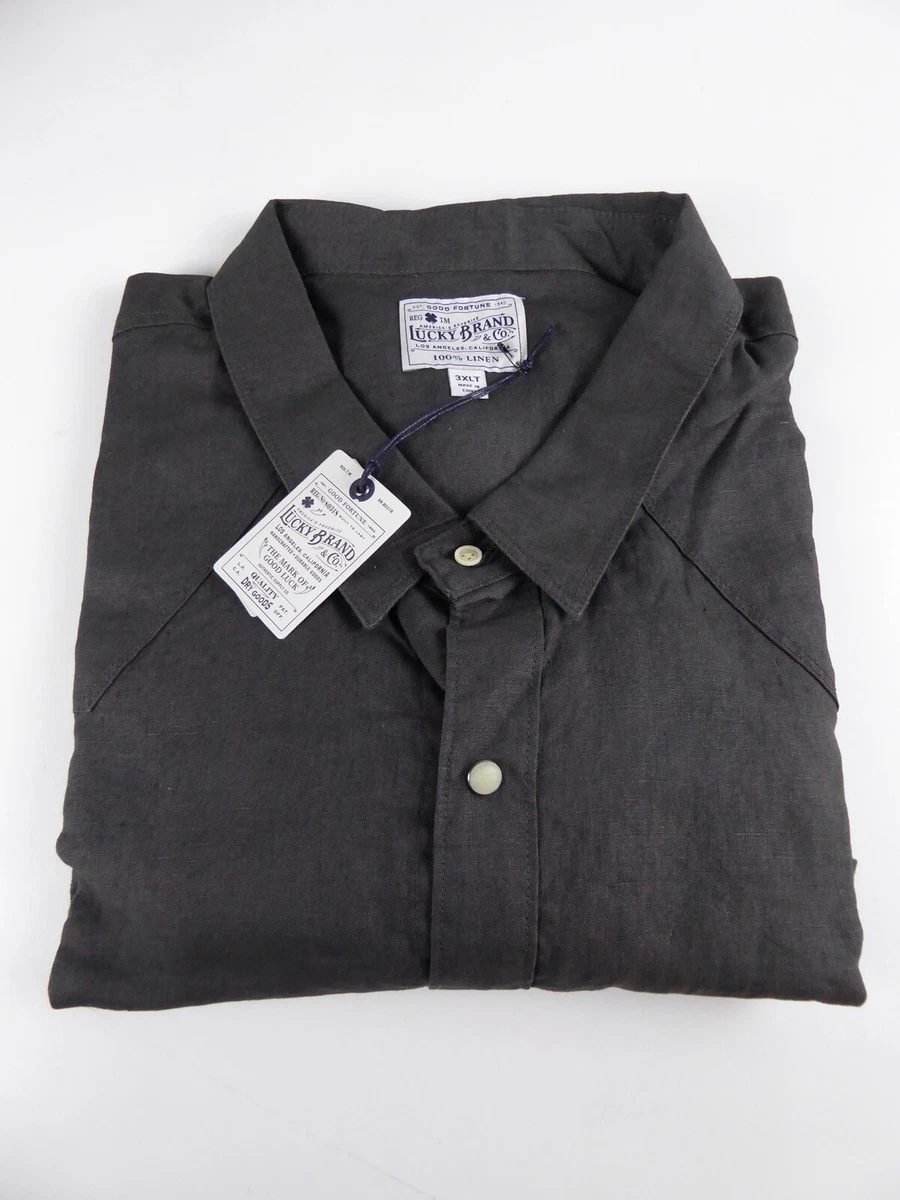Lucky brand linen shirt sales