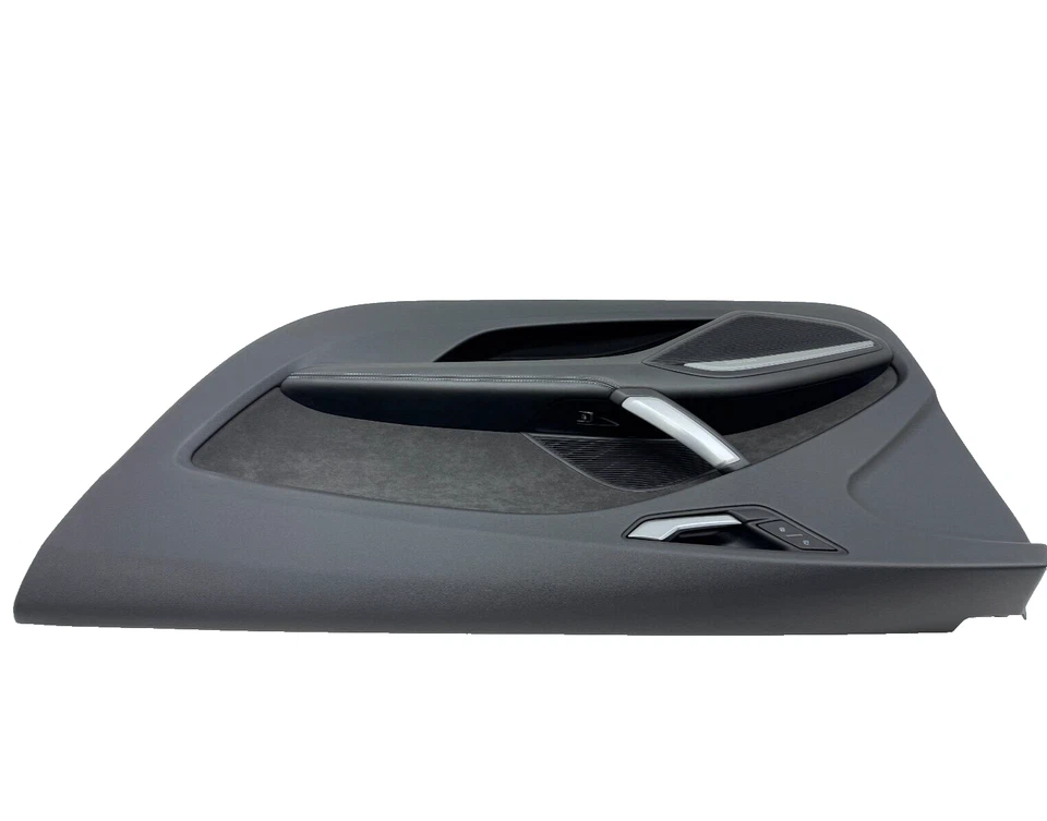 AUDI TT TTS TTRS PASSENGER RIGHT SIDE RH BLACK ALCANTARA DOOR PANEL 2016-2023 - Image 3 of 4