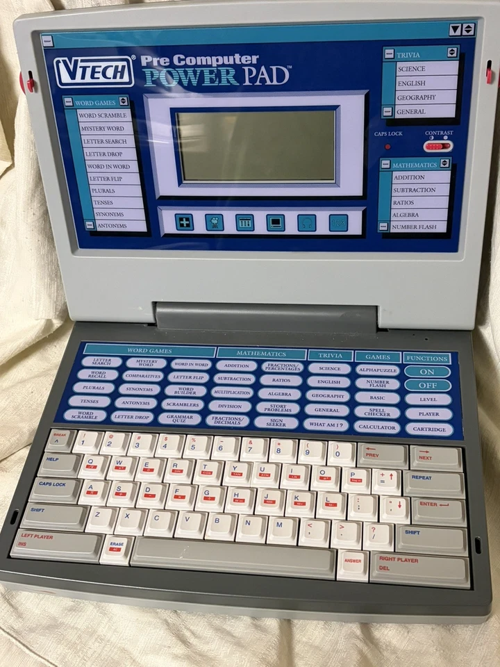 Vtech Pre Computer Power Pad Vintage Educational Laptop Tested Working - Image 2 of 4