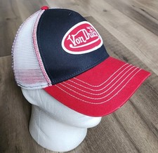Von Dutch Hat RED/WHITE/BLUE Patch Trucker Mesh SnapBack Classic