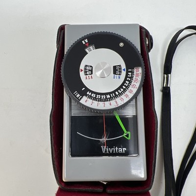 CAMERA - VINTAGE VIVITAR MODEL 30 EXPOSURE METER with case Made In Japan