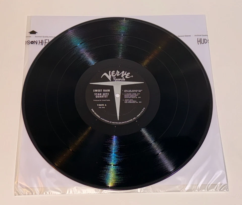 Stan Getz Sweet Rain Vinyl LP Mono 1967 Verve Records Bossa Nova Cool Jazz - Image 4 of 4