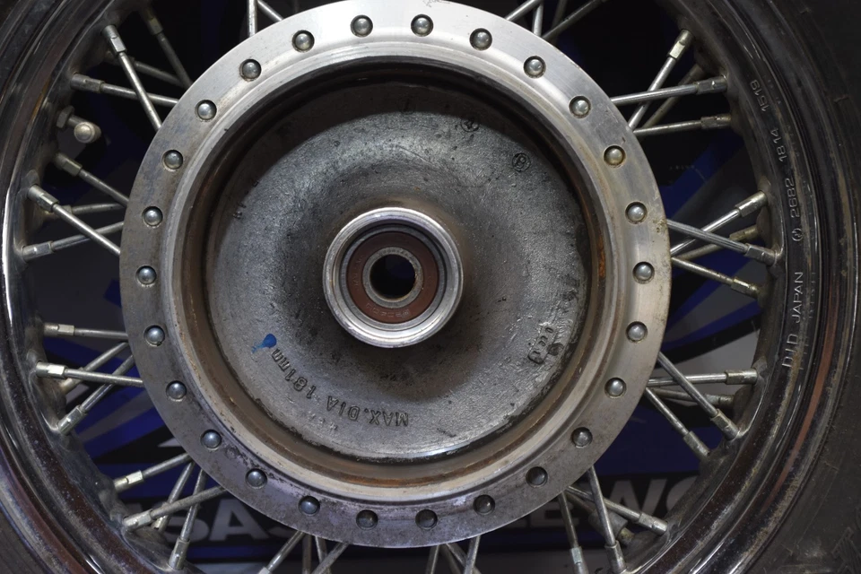 FA12 Rear Wheel Rim Tire 15x3.5 Spoke 2002 Honda Shadow Spirit VT750 VT 750 DC - Image 3 of 4