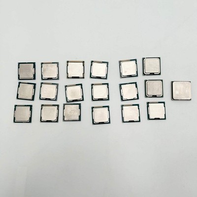 Mixed Lot of 19 CPU Intel/AMD I3, I5, CELERON, PENTIUM, FX READ