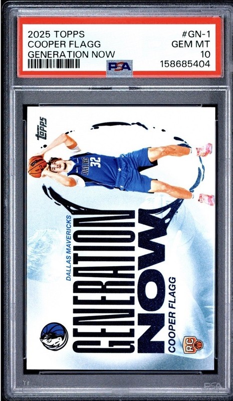 2025 Topps Generation Now Cooper Flagg #GN-1 RC Rookie PSA 10 GEM MT MAVS (QTY)