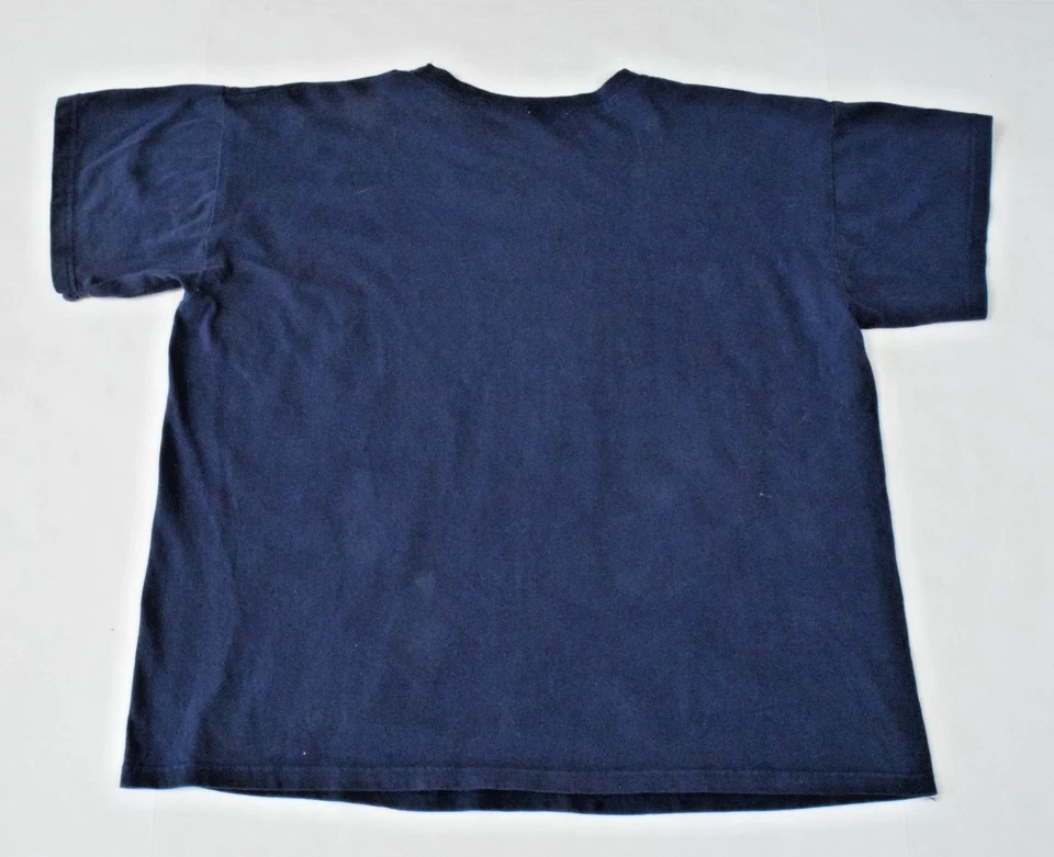 Camiseta De Colección Talla L/XL 90s Azul Marino Universo Celestial Serigrafía en Todas Partes Foto 2 de 4