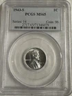 1943-S  1C  Lincoln Wheat One Cent  PCGS MS65  57508096