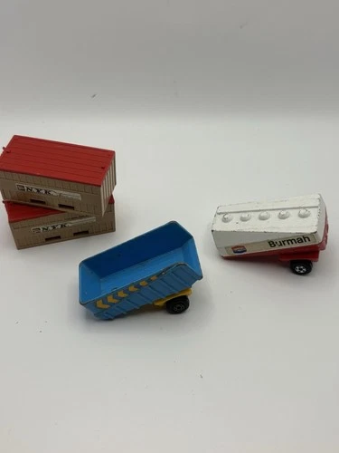 LESNEY MATCHBOX Gas Tanker , Superfast Trailer & Superfast Shipping Containers