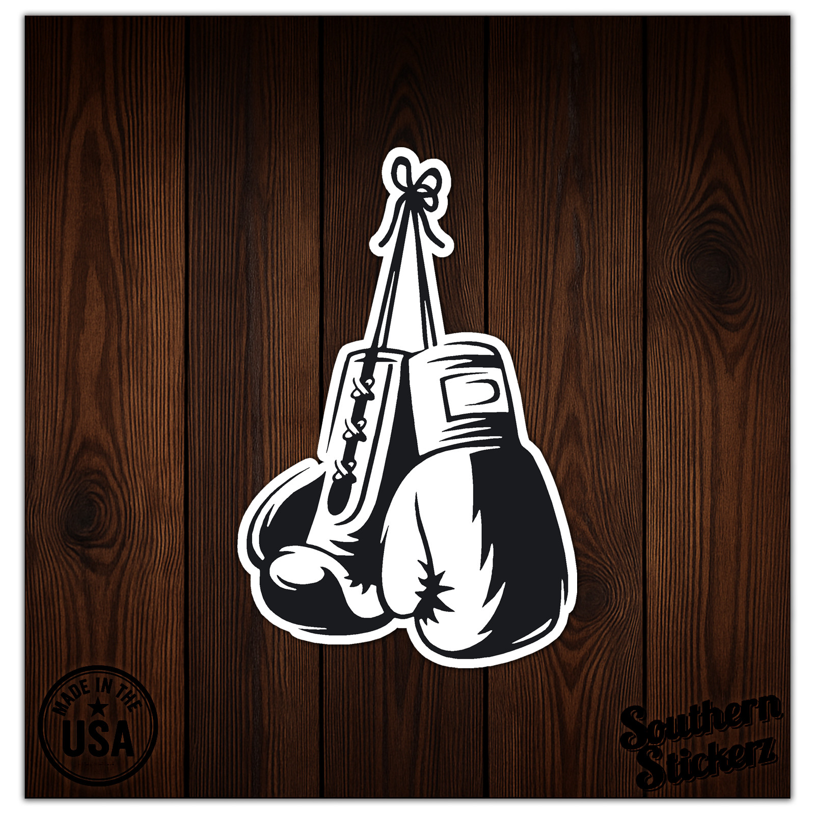 Boxing Gloves - Vinyl Decal Sticker - Car Window Laptop - ebn11995