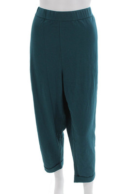 Eileen Fisher Women Cropped Harem Green Pants Size 2X