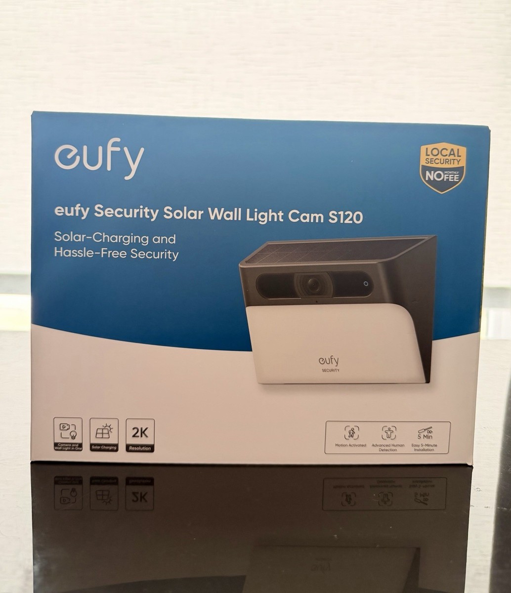 eufy Security Solar Wall Light Cam S120 Wireless Outdoor Camera 2K