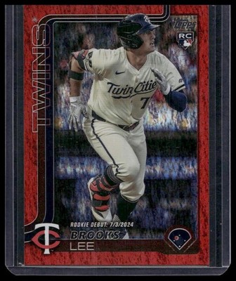 2025 Topps Update #US243 Brooks Lee Red Rainbow Foil #/5