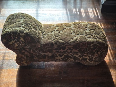 #ad Antigue Vintage Large Doll Chaise Lounge 26” Long 10” high 8½quot; Deep $60.00