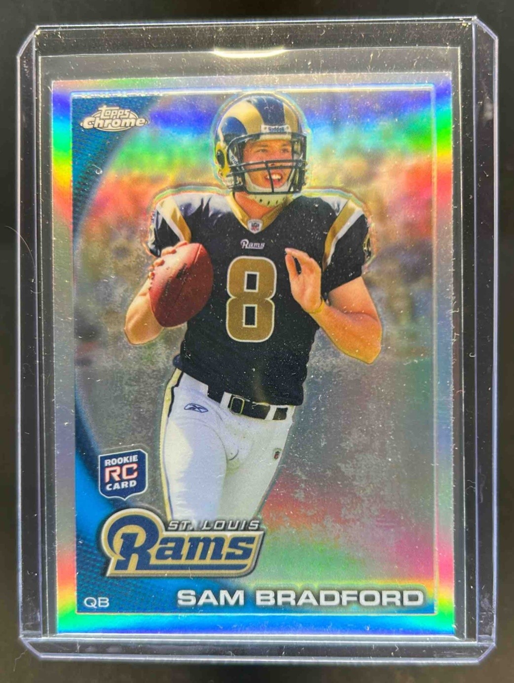 2010 Topps Chrome Sam Bradford RC Refractor Rookie #C150 Rams