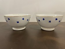 N°2 ciotole RICHARD-GINORI in porcellana anni '60 poker (èra Gio Ponti)