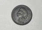 1872 Indian Head Cent VG Better Date Strong Detail 3.1g Authentic