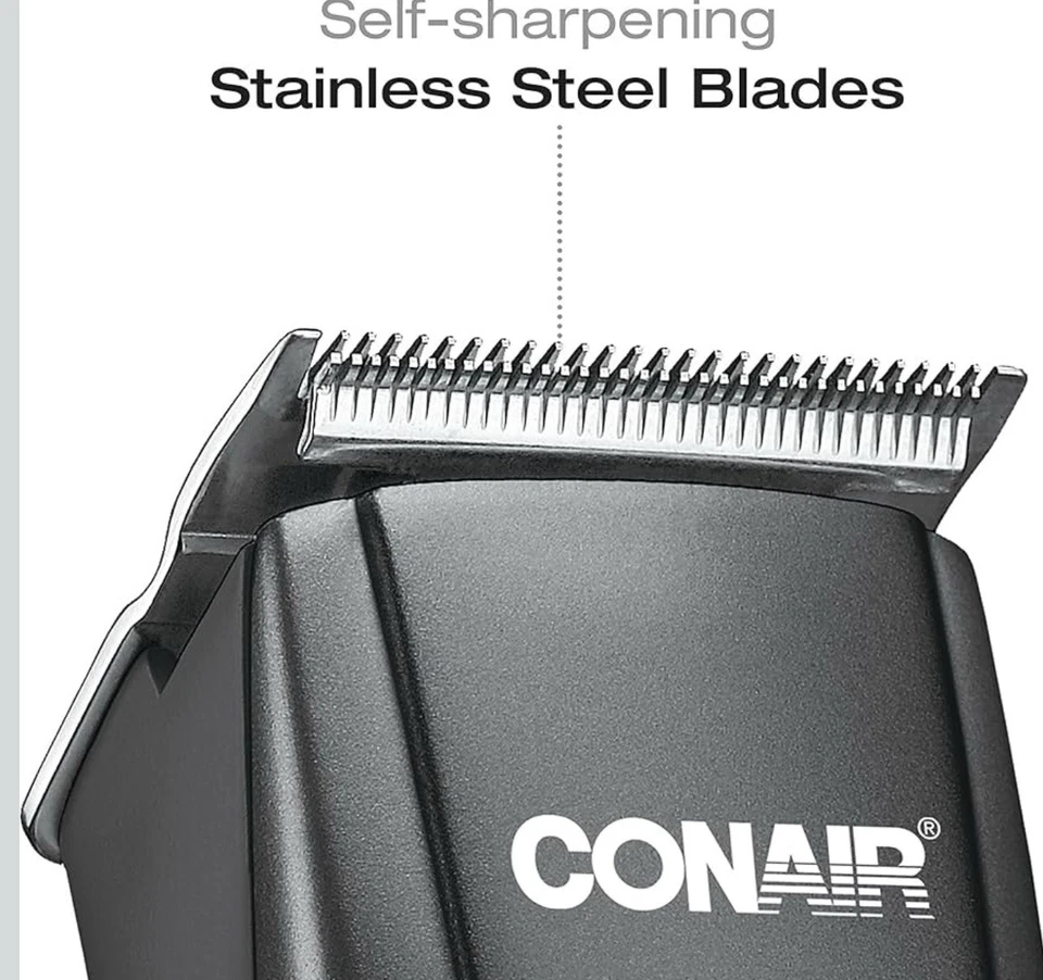 Cortapelos Conair Hombre Corte Simple para Hombres Kit de Corte de Pelo Hogar 12 piezas - A2000 Foto 3 de 4
