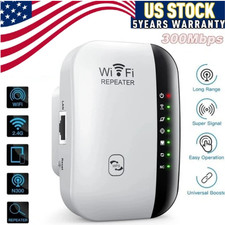 WiFi Booster Extender Range Repeater Internet Amplifier 300Mbps US Plug