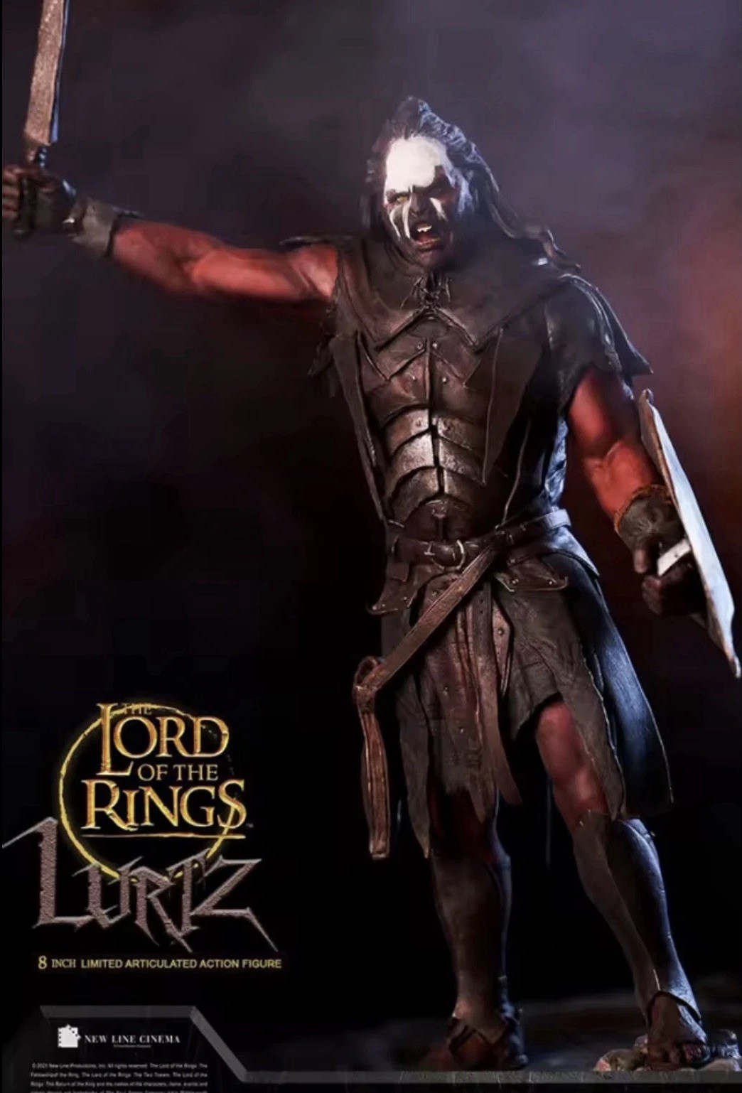 Señor de los Anillos Lurtz Estatua 30cm Figura Coleccionista Lotr Orco Figura Coleccionable