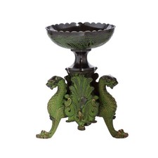 Smoczy tron wędzarnia stojak na kadzidło wędzarnia dekoracja ezoteryka zielony 1548