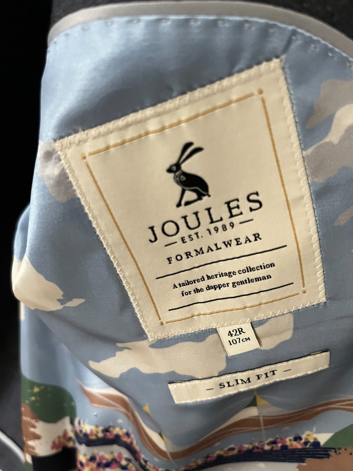 Slim Fit Joules Wool Linen Suit Jacket/Blazer - 42R image 5