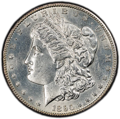 1890 CC Morgan Silver Dollar PCGS UNC Details Cleaned