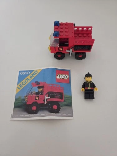 LEGO Town 6650 Fire Fire And Rescue Van 100% Complete with Instructions