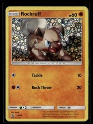 Rockruff SM06 Sun & Moon Black Star Promo Holo