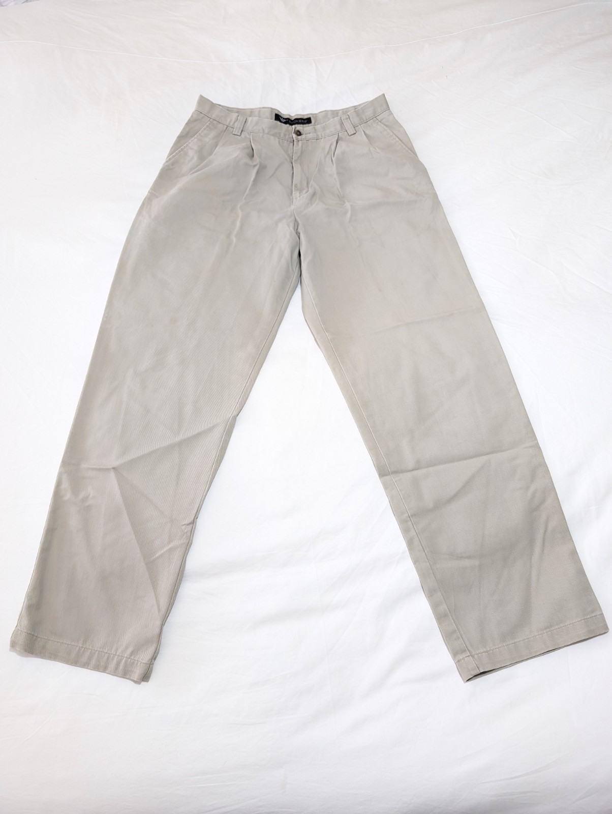 Dockers Men's Beige Chino Trousers Basic Twill W34 L34