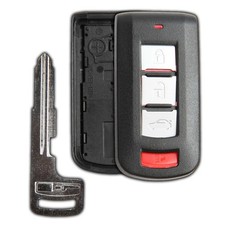 Key Fob Remote 4b Smart Shell Case Replacement for Mitsubishi OUC644M