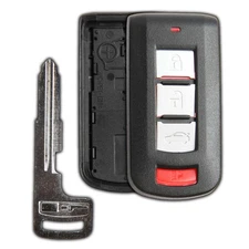 Key Fob Remote 4b Smart Shell Case Replacement for Mitsubishi OUC644M