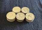 Washington Silver Quarter Bank Roll 40 Coins Dated 1941 - 1964. 90% Proof