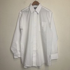 Stafford Wrinkle Free Long Sleeve Dress Shirt White Mens 16 35 Button Up Wedding
