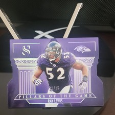 Panini 2025 Silhouette Football Ray Lewis Pillars #10 21/25 Ravens Serial Insert