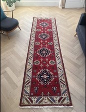 Vintage Wool Hall Runner Rug – Traditional Pattern Immaculate Classic Carpet
