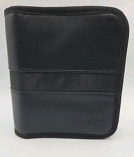 Case Logic CD DVD Wallet Holder Case 28 Disc EUC Black Leather Like Exterior