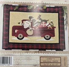 SANTA'S HOLIDAY TRUCK  Primitive Wool Pattern / Buttermilk Basin