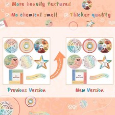 8/9 Sheets Calm Strips Anxiety Sensory Stickers Breath Strips Anxiety Relief