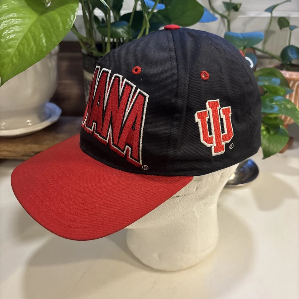 DE COLECCIÓN Indiana Hoosiers IU Gorra Snapback Logo 90s Twins Enterprise NCAA Foto 2 de 4