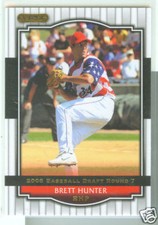 Brett Hunter Oakland A's 2008 Razor Signature Card