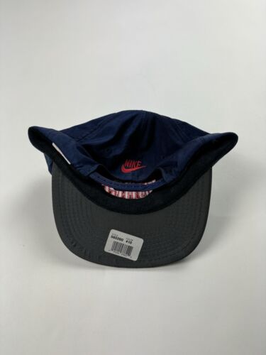 NUOVO Vintage Nike Force Basketball Spell Out Big Logo SnapBack Berretto Cappello Nylon Vintage - Foto 2 di 5