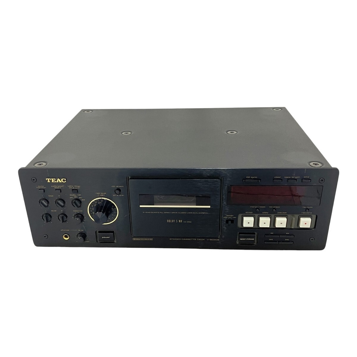 TEAC V-8030S Stereo Cassette Deck Audio Black No remote control